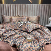 Luxury Natural Eucalyptus Fiber Lyocell Leopard Bedding Set | Yedwo